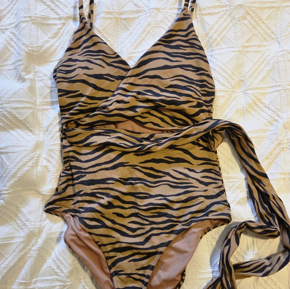Animal Print One-Piece Swimsuit
